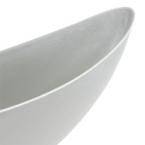 položky Miska na rostliny 39cm x 12,5cm H13cm světle šedá, 1ks