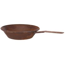 položky Tác na pěstování, rezavě zbarvený plech s rukojetí, kovový květináč, Ø31cm