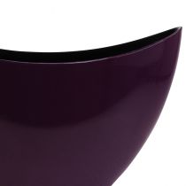 položky Dekorativní mísa na rostlinnou loďku fialová 20×9cm H12cm