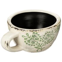 položky Keramický květináč s květinovým vzorem, dekorace do pokoje, 18 cm