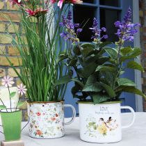 položky Smaltovaný kelímek na sázení, kelímek na sázení s nápisem, Ø11cm