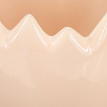 položky Vejčitý květináč s odlomeným okrajem pro kreativní umístění na parapetech a stolech, 9 cm, 3 kusy