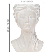 položky Květináč ženské poprsí vintage květináč litý kámen V20cm