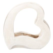 položky Dekorace ve tvaru srdce pro výsadbu a květinová aranžmá, otevřený design, moderní tvar srdce, 19 cm