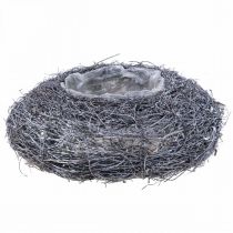 Květináčový věnec z vinné révy, pletená miska na rostliny Ø26cm