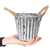položky Květináč s rukojeťmi, kovový květináč, dekorativní květináč na sázení Ø14,5 cm