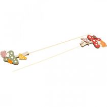 položky Květinová tyčinka Mucholapka dekorace Ježek podzimní dekorace 8cm 12 ks