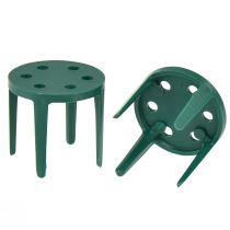 položky Pinholder držák květinového aranžmá na květinovou pěnu zelený 3cm 50 ks