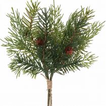 Deco větve Vánoční větev borovice umělá 31cm 2ks