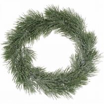 Vánoční věnec umělé větve borovice zasněžené Ø30cm