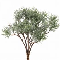 Vánoční větve umělá borovicová větev zasněžená 30cm 6ks