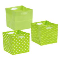 Plastový sáček 12cm x 12cm x 12cm zelený druh. 12ks