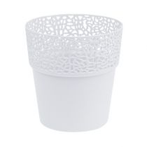 Plastová nádoba bílá Ø14,5cm H15,5cm 1ks