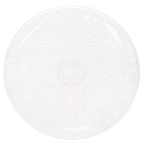 položky Dekorativní průhledná kulatá miska s nohou, 32 cm