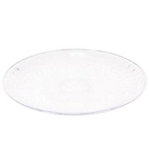 položky Dekorativní průhledná kulatá miska s nohou, 32 cm