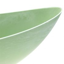 Dekorativní miska, miska na rostliny, pastelově zelená 55cm x 14,5cm H17cm