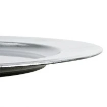 položky Plastové talíře stříbrné Ø17cm 10p