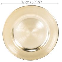 položky Malé kulaté lesklé dekorativní talíře, 17 cm, 6 kusů