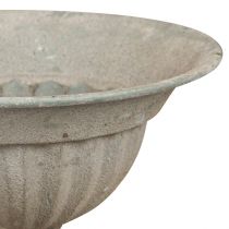 položky Mísa na šálek s obecným kovem vintage šedá Ø16cm H14,5cm