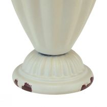 položky Váza na šálek kovový ozdobný šálek krémově hnědý Ø9cm V13cm