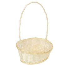 položky Dárkový koš cca 38 cm x 27 cm, světlá barva