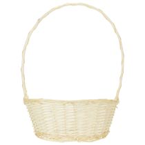 položky Dárkový koš cca 38 cm x 27 cm, světlá barva