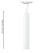 položky Svíčky pro panenky 10mm Wiedemann svíčky bílé 65/10 50 kusů