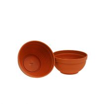 R-miska plastová terakota Ø13cm, 10 kusů