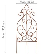 položky Trellis s romantickým designem pro růže a popínavé rostliny do záhonů, 64 cm