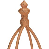 položky Sada 2 kovových obelisků s rezavým vzhledem Trellis 69/86 cm
