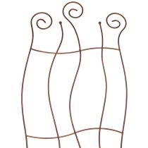 položky Kovová zahradní treláž se zakřiveným designem pro popínavé rostliny, 110 cm