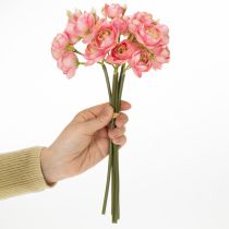 položky Kytice umělých pryskyřníků, stylová dekorace na stůl, 32 cm, 5 kusů