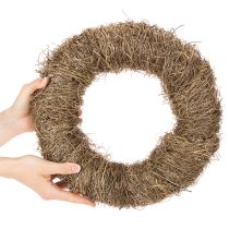 položky Věnec z přírodního materiálu, dekorativní věnec z přírodního materiálu pro kutilské projekty, 35 cm