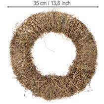 položky Věnec z přírodního materiálu, dekorativní věnec z přírodního materiálu pro kutilské projekty, 35 cm
