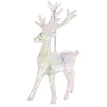 položky Akrylové ozdoby na vánoční stromeček se soby, 14 cm, 4 kusy