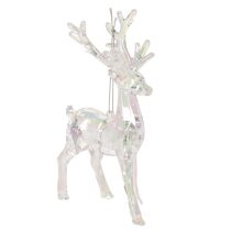 položky Akrylové ozdoby na vánoční stromeček se soby, 14 cm, 4 kusy