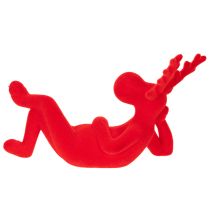 položky Dekorativní figurka soba, ležící, moderní design, 24 cm, 2 díly