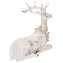 položky Dekorativní figurka sedícího jelena s parohy, 30 cm