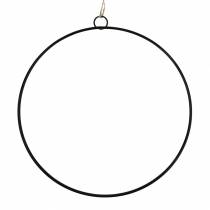 položky Ozdobný kroužek na zavěšení černý Ø35cm 4ks