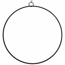 Ozdobný kroužek na zavěšení černý Ø50cm 3ks