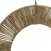 položky Dekorativní závěsný kroužek, boho styl, přírodní stříbro, Ø39,5 cm