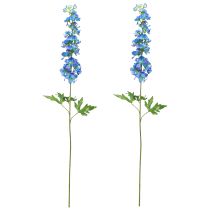položky Delphinium Artificial in Blue Garden Flower L88cm 2ks