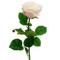 Krémová umělá růže 69cm