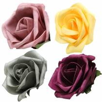 položky Pěnová růže Ø15cm různé barvy 4ks