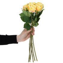položky Květinová kytice růží pro elegantní dekoraci do obývacího pokoje 44cm 6ks