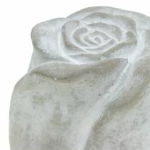 Náhrobní dekorace růže Náhrobní dekorace růže z betonu V7cm 6ks
