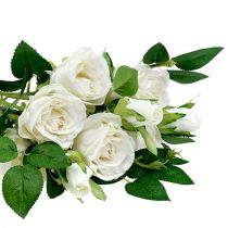 Kytice růží bílá L46cm