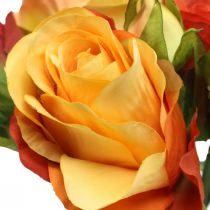 Kytice z oranžových růží Ø17cm L25cm