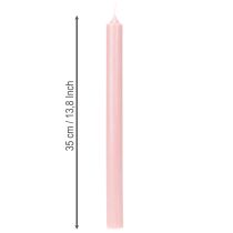položky Rustikální svíčky Kuželové svíčky Jednobarevné růžové 350/28mm 4 ks