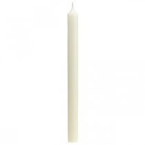 Rustikální svíčky Vysoké svícny barevné bílé 350/28mm 4ks